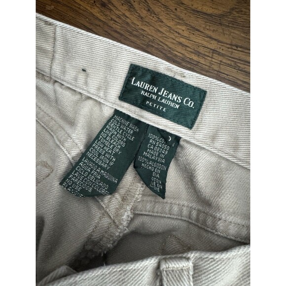 Lauren Jeans Ralph Lauren Petite 14P Denim Pants Womens 1990's Tapered Leg Mom - Picture 5 of 9